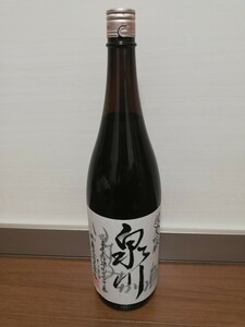  Izumi river junmai sake ginjo .... famous .. tree sake structure manufacture Fukushima prefecture inside limitation . peace 6 year 5 month manufacture 1800ml