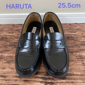 ハルタ　HARUTA　ローファー　３Ｅ　ブラック　日本製 25.5cm