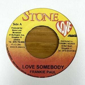 【大人気盤】Frankie Paul「LOVE SOMEBODY」 Walk Away From Love / Rocksteady Riddim【美中古】