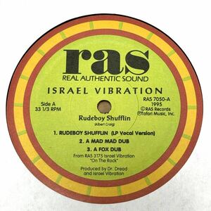 【12inchレコード】Israel Vibration「RUDEBOY SHUFFLIN」'95年激レアオリジナル12インチ 傑作名曲!!【極美中古】