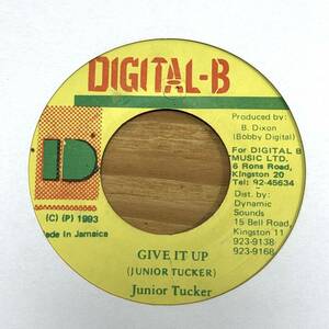 Junior Tucker「GIVE IT UP」'93年 大ヒットチューン 希少7インチ【美中古】