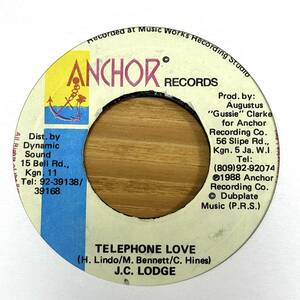 J.C.Lodge「TELEPHONE LOVE」'88年 ビッグヒット名曲 RUMORS Riddim 希少7インチ【美中古】