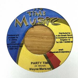 「PARTY TIME」Wayne Marshall '01年 大ヒットパーティーチューン 希少7インチ【美中古】