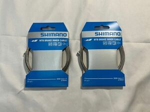 新品★2本セット★[Y80098210]シマノ MTB用 ステンレスブレーキインナーケーブル SHIMANO