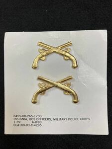 【新古品】U.S. ARMY MP 憲兵 士官 将校 徽章 ＜1983年 官給品＞ Military Police Corps Insignias ／ 憲兵隊 警務 警務隊