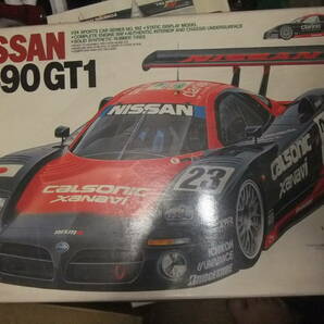 当時品 1997年 TAMIYA 田宮 NISSAN R390 GT1 ニッサン 日産 GTカー プラモデル 未組の画像1