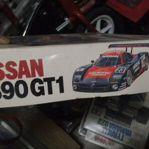 当時品 1997年 TAMIYA 田宮 NISSAN R390 GT1 ニッサン 日産 GTカー プラモデル 未組の画像2
