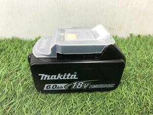 【未使用品】makita(マキタ) 18V6.0Ahリチウムイオンバッテリー残量表示付 BL1860B (A-60464) ITIX652HIPG8