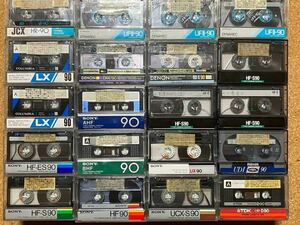  used cassette tape *100ps.@(90 minute )+ 1 pcs (60 minute ) set * Sony, Victor, Colombia,ten on,mak cell,TDK, normal * position, recording settled 