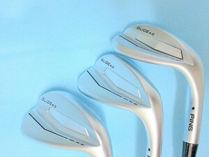 新品3本セット PING/ピン GLIDE 4.0/グライド 4.0 ウェッジ 46S-12&52S-12&58S-10 DG (X100) USモデル ラムキン