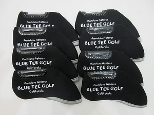 新品 BLUE TEE GOLF ブルーティーゴルフ ストレッチアイアンカバー 8個入 ブラック ネコポス便
