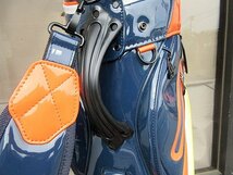 M 中古品 HONMA/ホンマ プロツアー レプリカ キャディバッグ 23ss CB12303 ホワイト/オレンジ_画像5