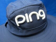 新品 US PING/ピン レディース ブーニー バケットハット 35945-01 ネイビー フリー_画像5