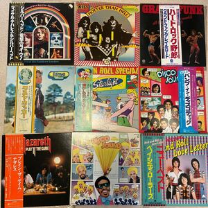 【9枚まとめ売り】LP レコード 帯付 含 KISS 魂のさけび 他 レア 希少 ハードロック シルバーヘッド　⑦