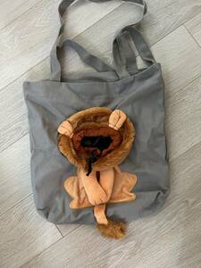  lion type pet Carry shoulder bag pet canvas bag cat . dog for small size pet carry bag unused gray 
