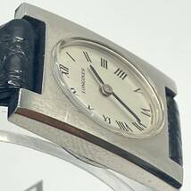 1円〜 4F LONGINES ロンジン 腕時計 46 854913 スイス製 スクエア ステンレススティール 手巻き 動作未確認 アンティーク SWISS _画像6