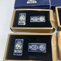 1円〜 4T 【非売品】 SUNTORY BOSS COFFEE ピンバッジ サントリー ボス コーヒー 1992-1998 NOT FOR SALE コレクション ブルー・シルバー系_画像2