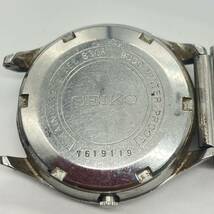 1円〜 4☆ SEIKO BUSINESS-A 腕時計 8306-9000 7619119 自動巻き AUTOMATIC 動作確認済み 稼働品 デイデイト ビジネス 30石 留め具損傷 _画像9