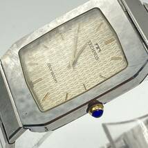 1円〜 4M TECHNOS Borazon 腕時計 テクノス 14109 S440378 クオーツ QUARTZ腕時計 動作未確認 ブランド スクエア シルバーベルト _画像5