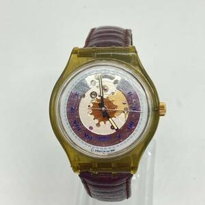 1 иен ~ 4M SWATCH наручные часы Swatch AG 1991 самозаводящиеся часы AUTOMATIC наручные часы работоспособность не проверялась бренд Швейцария производства Vintage ремень повреждение есть 