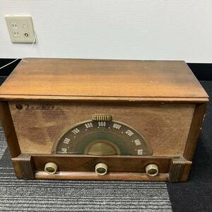 1 jpy ~ 5T TOSHIBA vacuum tube radio matsuda radio model 611A antique Showa Retro electrification verification settled interior standard Broad cast 