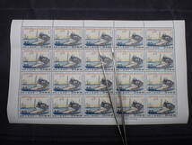 ◆希少◆日本切手　1959年　国際文通週間　桑名　未使用　シート計4枚◆①_画像2