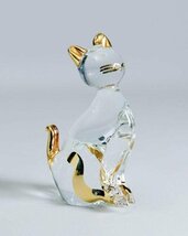 【WISH】「ガラスオブジェ 猫」ガラス工芸 ◆猫 #24036050_画像2