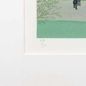 【真作】【WISH】ミッシェル・ドラクロワ Michel Delacroix「シュベルニー城」リトグラフ 約12号 大作 直筆サイン   #24043540の画像7