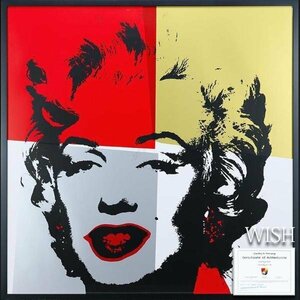 【真作】【WISH】アンディ・ウォーホル Warhol「Golden Marilyn」シルクスクリーン 大作 サンデーモーニング版 ◆金銀人気作　 #24042707