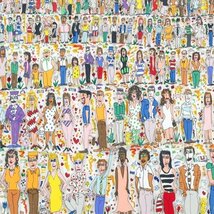 【真作】【WISH】ジェームス・リジィ James Rizzi「PEOPLE」3Dシルクスクリーン 15号大 大作 1988年作 直筆サイン ◆超人気作 #24043581_画像5