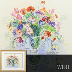 [ genuine work ][WISH]lauru*te.fiRaoul Dufy[ pink. anemone. exist bouquet ] lithograph 12 number large Daisaku 0 France. painter #24052127