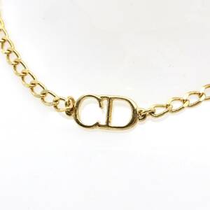 [Christian Dior Christian Dior ] CD Logo золотая цепь колье женский бренд аксессуары 