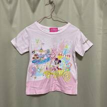 古着　レトロ　ディズニーランド　120 半袖Tシャツ　ミニー　ダンボ　シンデレラ_画像1