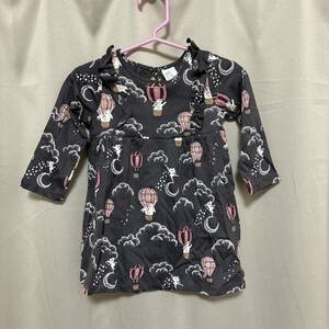 ★新品★H&M ベビー　75 長袖　ワンピース うさぎ