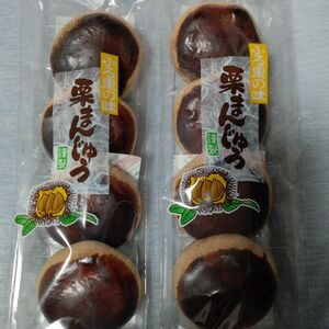 筑豊製菓　栗まんじゅう　4個入り×2袋　 超特大饅頭　 和菓子　 饅頭