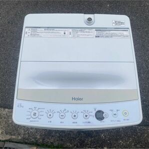 ○GW8874 Haier ハイアール 全自動洗濯機 4.5kg JW-C45BE 19年製○の画像1