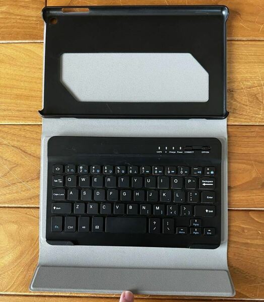 Kindle Fire HD8用　キーボード付カバー　アマゾン　タブレット　ワイヤレスキーボード キーボード 薄型 Bluetooth Amazon アマゾン