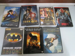 DVD 7作品 ヘルボーイ アイアンマン スーパーマン キャットウーマン バットマン ビギンズ ゴールデンアーミー 2枚組 4
