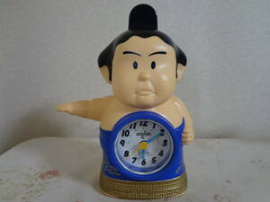 リズム時計　相撲　力士　ごっちゃんです　目覚まし時計