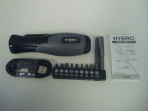 HYBRO NT-H200B USB充電式電動ドライバー　中古品_画像2