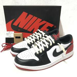 ほぼ未使用 Nike Air Jordan 1 Retro Low OG Black Toe CZ0790-106 US12 30cm ナイキ エアジョーダン つま黒 シカゴ ブラックトゥ