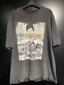 激レア90'S Wu Tang Clan Tシャツ vintage XL ウータンクラン ブラック RAP Tシャツ　2PAC Ice Cube