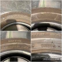 中古タイヤ4本セット DUNLOP ダンロップ EC202 2021年製 185/65R15 88S 夏タイヤ サマー 三重から トヨタ アクア 等に_画像8