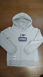 チャムス CHUMS キッズ パーカー スウェット グレー 140サイズ kids XL CH20-1060 裏起毛