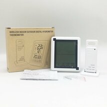 ワイヤレス 温湿度計 デジタル 子機1個 外気温度計 無線 温度湿度計 室内 室外 高精度 LCD大画面 640_画像5