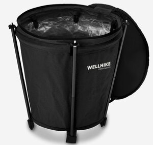  dumpster 20L high capacity storage folding waste basket trash box gearbox light weight ( black )288bk