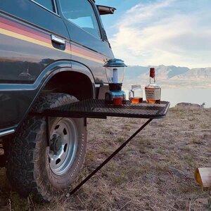  car tire table mesh iron made folding light weight ta camp travel outdoor working bench 662