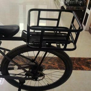  bicycle for rear basket bicycle basket installation metal fittings attaching high capacity rear basket commuting going to school bicycle accessory 732