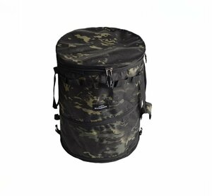  camp for waste basket 62L high capacity folding outdoor bucket firewood inserting .. leaf sack multi-purpose storage bag compact mobile outdoor black 735