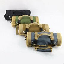 ロールアップツールバッグ 6つのポケット 作業 工具用ポーチ ハンドル付き hw653_画像9